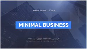 Videohive Minimal Business Openers template preview