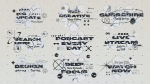 Videohive Glass Bubble Titles Titles template preview