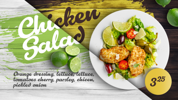 Videohive Food Promo Menu Product Promo template preview