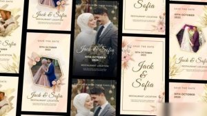 Videohive Wedding Invitation Instagram Story and Reel Openers template preview
