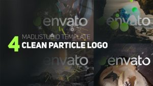 Videohive 4 Clean Particle Logo Logo Stings template preview