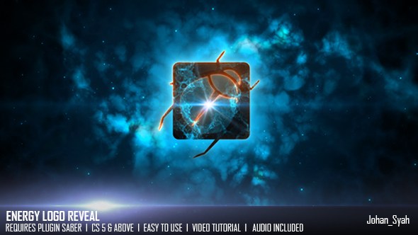Energy Logo Reveal Video Displays template preview