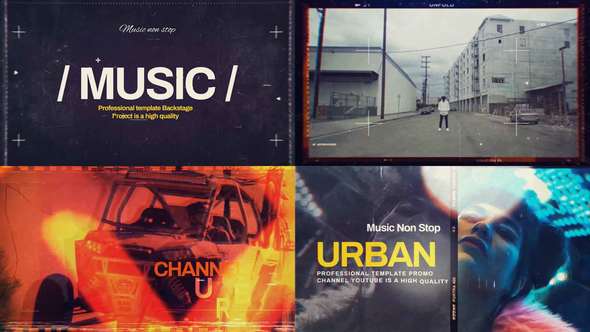 Videohive Distortion Broadcast Channel Broadcast-packages template preview