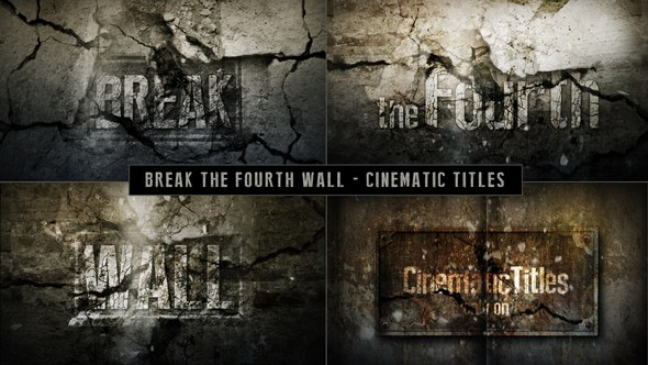 Videohive Cinematic Titles - Breaking The Fourth Wall Openers template preview
