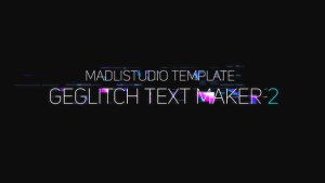 Ge Glitch Text Maker 2 Video Displays template preview