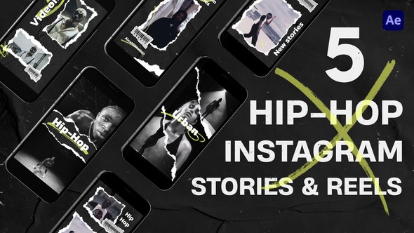 Hip-Hop Instagram Stories Openers template preview
