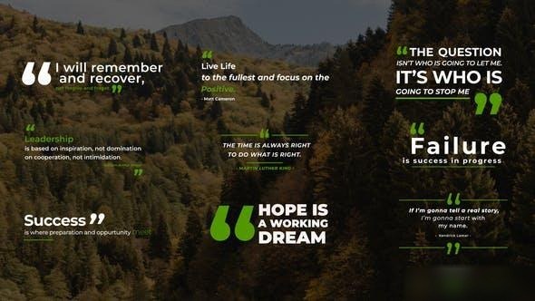 Videohive Clean Quotes | AE Elements template preview