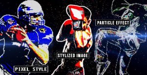 Videohive Particle Transform Openers template preview