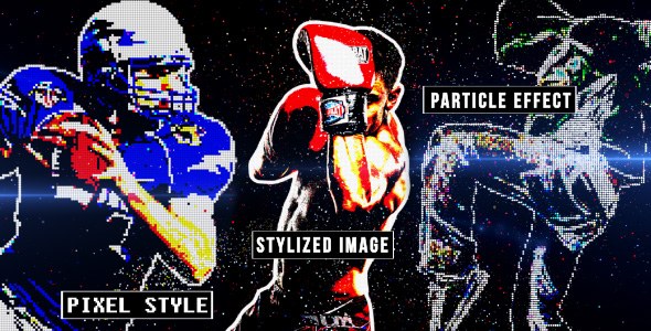 Videohive Particle Transform Openers template preview