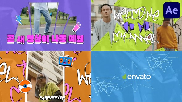 Videohive Colorful Urban Slides for After Effects Openers template preview