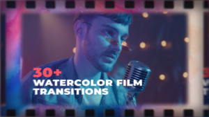 Videohive FIlm Watercolor Transitions Elements template preview