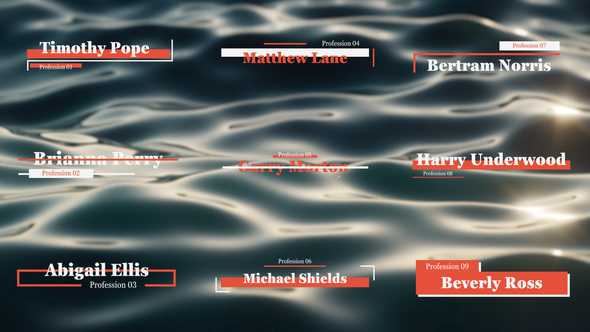 Videohive Stop Motion Lower Thirds Elements template preview