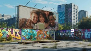 Videohive Urban City Graffiti Walls Mockups Product Promo template preview