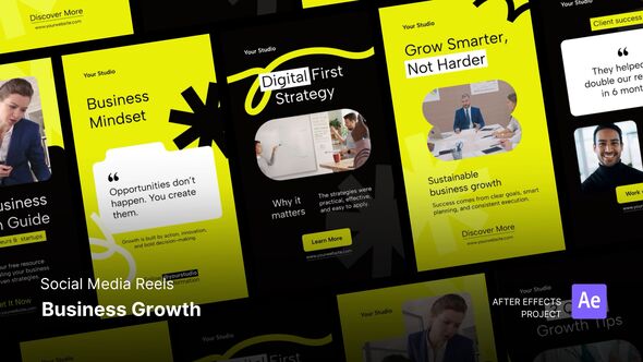 Videohive Reels - Business Growth After Effects Project Files Product Promo template preview