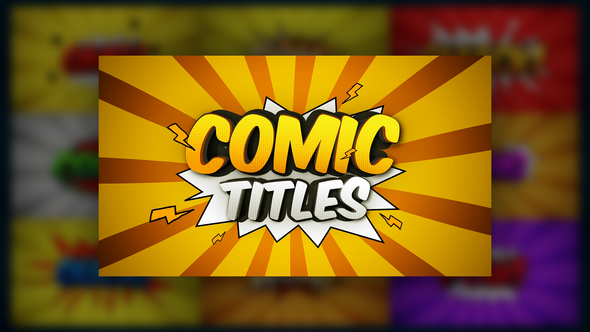 Videohive Comic Titles 58558513 Titles template preview