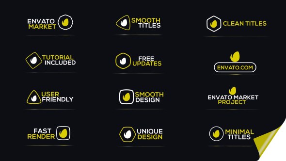 Videohive Minimal Logo Titles Titles template preview