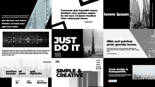 Videohive Typography Slides | AE 52566087 Elements template preview