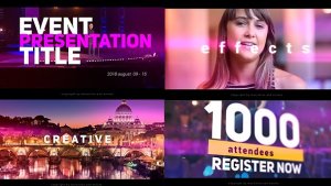 Conference Event Corporate Promotion Video Displays template preview