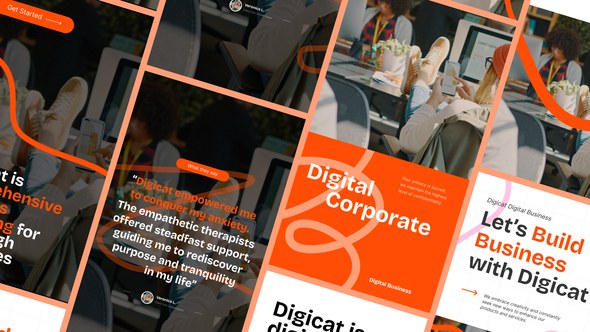 Videohive Digital Corporate Stories Pack Openers template preview
