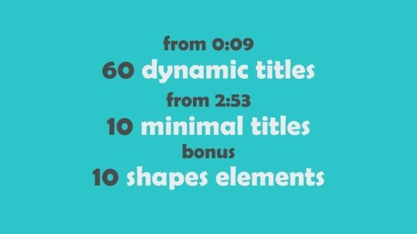 70 Text Animations Pack Video Displays template preview