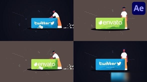 Videohive Man Logo for After Effects Logo Stings template preview