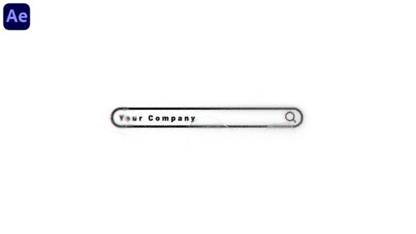 Videohive Search Bar Glitch Logo 59622031 Logo Stings template preview