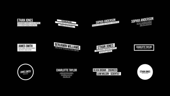 Videohive Lower Thirds | After Effects 52047435 Titles template preview