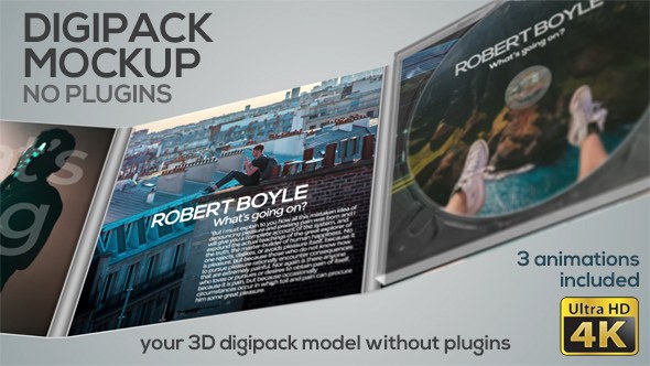 Videohive Digipack Mockup - No Plugins Product Promo template preview