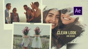 Videohive Friends Story - Brush Memories Slideshow Openers template preview