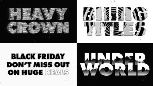 Videohive Glitch Text Animation 55005966 Titles template preview