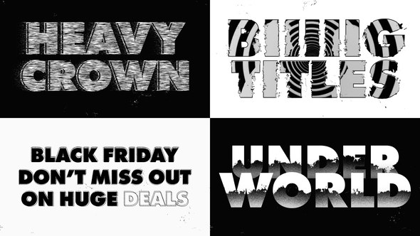 Videohive Glitch Text Animation 55005966 Titles template preview