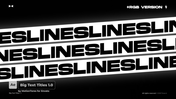 Videohive Big Text Titles  AE 46731532 Titles template preview