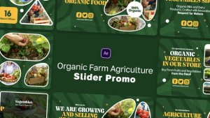 Videohive Organic Farm Agriculture Slider Promo Product Promo template preview