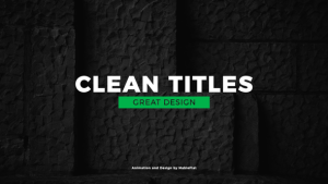 Simple Titles Video Displays template preview