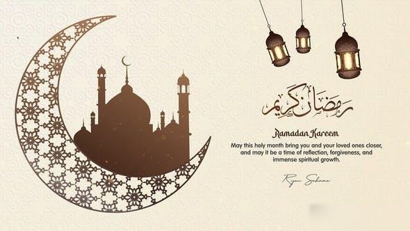 Videohive Happy Ramadan Kareem - Greeting - Opener - Intro V.02 Ramadan template preview