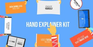 Hand Explainer Kit Video Displays template preview