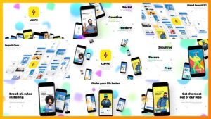 App Promo Video Displays template preview