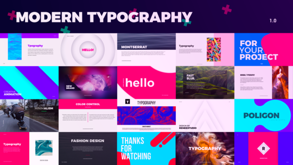 Videohive Creative Typography Titles template preview