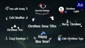 Videohive Christmas Snow Titles for After Effects Titles template preview
