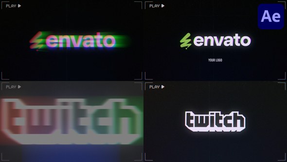 Videohive VHS Logo Reveal for After Effects 55695017 Logo Stings template preview