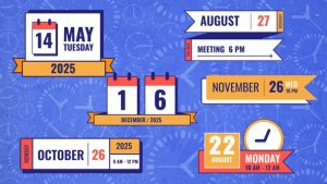 Videohive Calendar Date Time Reminder Lower Thirds 2 Titles template preview