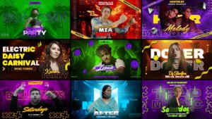 Videohive Freeze Frame Music Event Promo Elements template preview