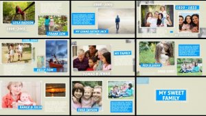 Videohive My Sweet Family Video Displays template preview