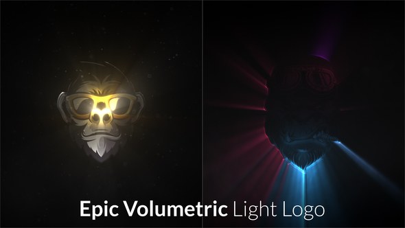 Videohive Epic Volumetric Light Logo Intro Logo Stings template preview