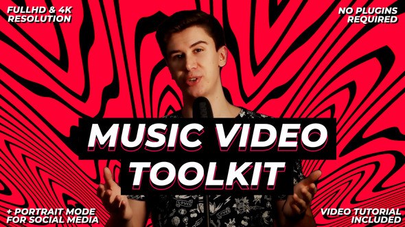Videohive Music Video Toolkit Video Displays template preview