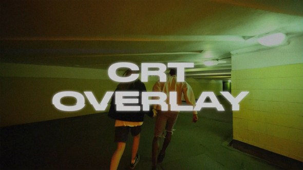 Videohive CRT TV Overlay Elements template preview