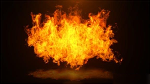 Videohive Blazing Fire Logo Reveal Logo Stings template preview