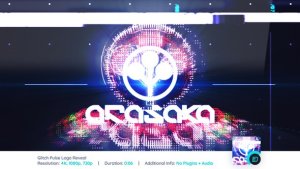 Videohive Glitch Pulse Logo Reveal Logo Stings template preview