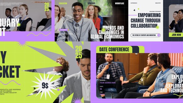 Videohive Conference Event After Effects Video Displays template preview
