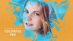 Videohive Colorful Ink Video Displays template preview